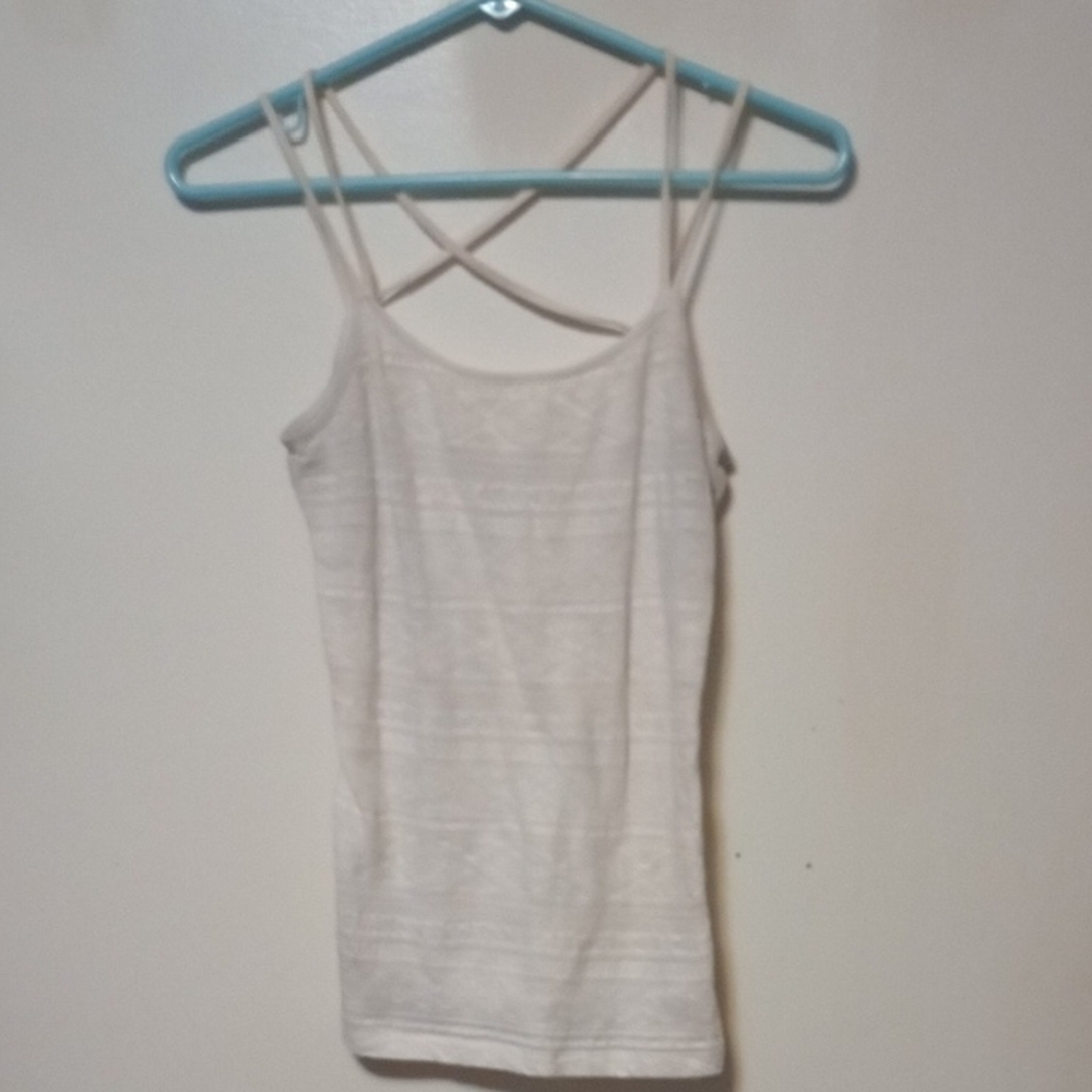 Women's Cream Strappy Top